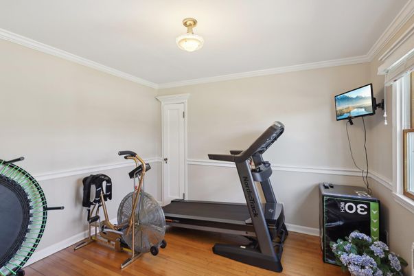 Fitness Equipment, Interior, Wood Texture Flooring