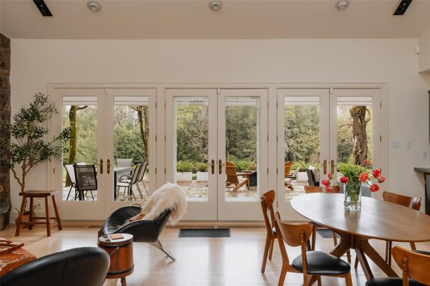 Dining room, Interior, Wood Texture Flooring