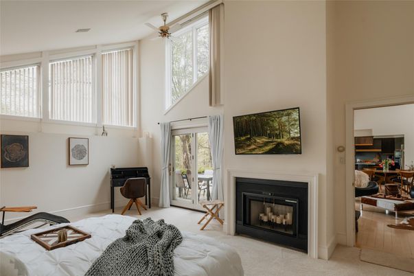 Fireplace, Home Office, Interior