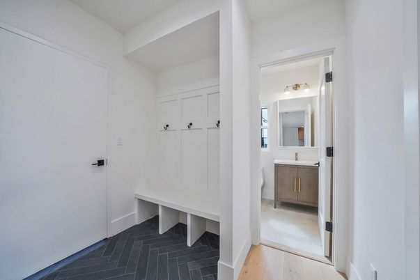 Bathroom, Interior, Wood Texture Flooring