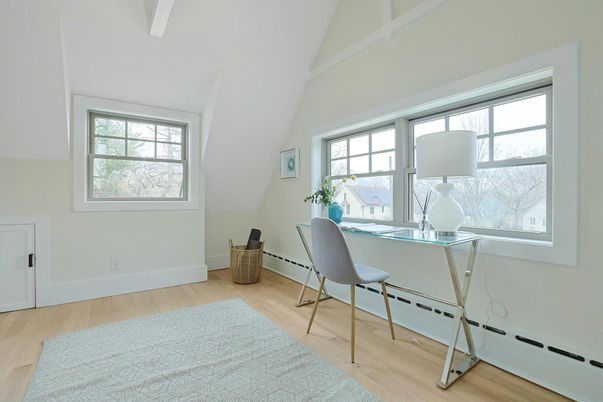 Home Office, Interior, Wood Texture Flooring