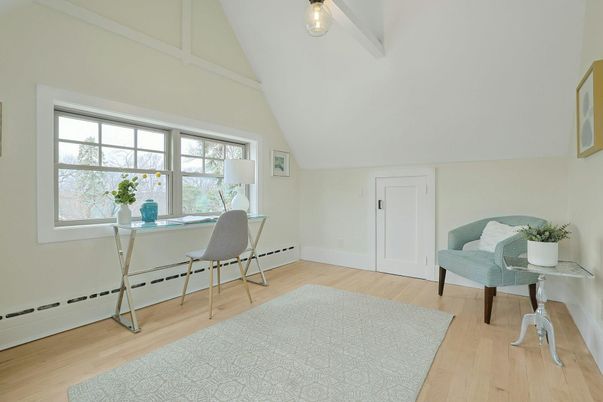 Home Office, Interior, Wood Texture Flooring