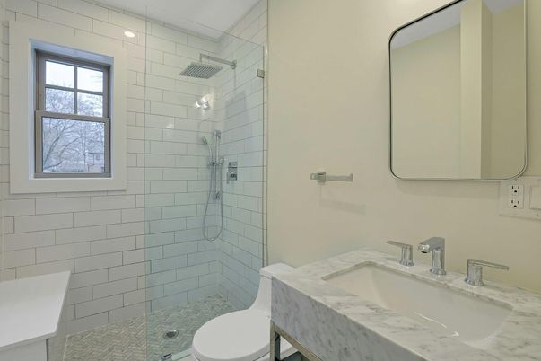 Bathroom, Dual Sink Vanities, Glass Shower, Interior