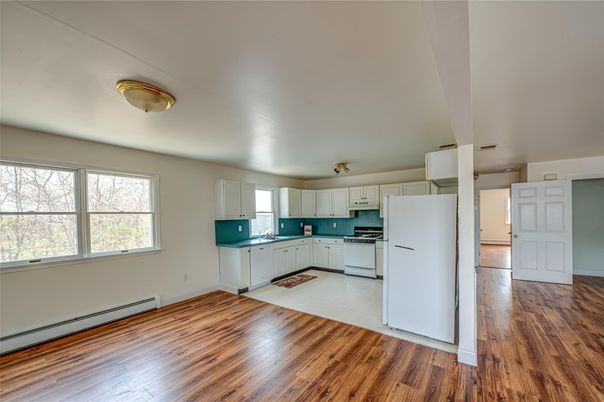 Interior, Kitchen, Wood Texture Flooring