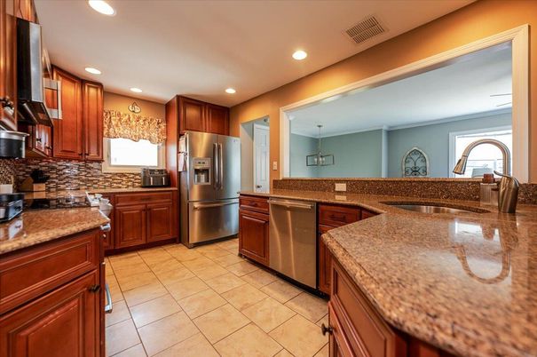 Interior, Kitchen, Recessed Lighting, Stainless Steel Appliances