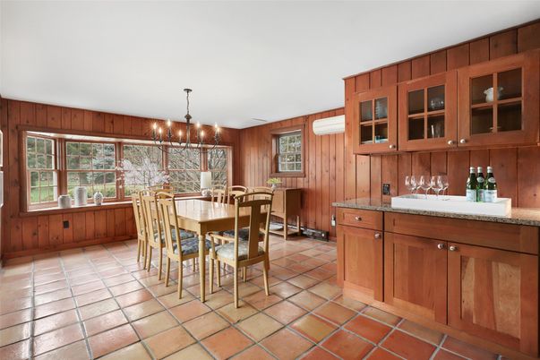 Chandelier, Dining room, Interior, Wooden Walls