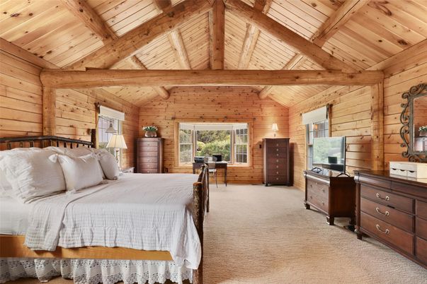 Bedroom, Interior, Wooden Beams, Wooden Ceilings, Wooden Walls
