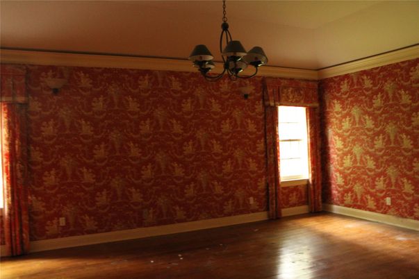 Chandelier, Empty room, Interior, Wood Texture Flooring