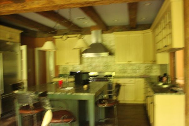 Interior, Kitchen, Recessed Lighting, Wooden Beams, Wood Texture Flooring