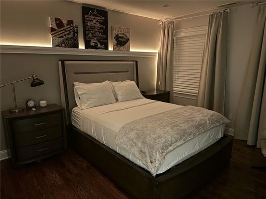 Bedroom, Interior, Wood Texture Flooring