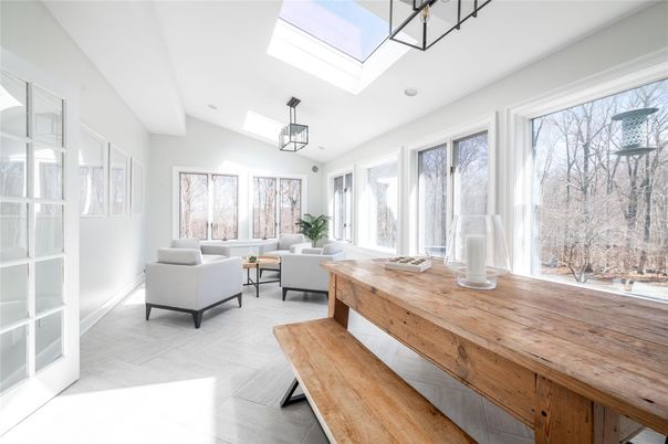 Interior, Living room, Pendant Lights, Wood Texture Flooring