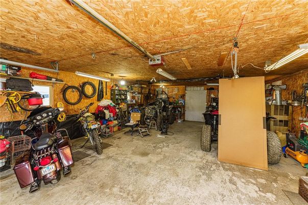 Garage, Interior, Wooden Walls