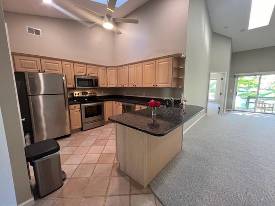 Interior, Kitchen, Recessed Lighting, Stainless Steel Appliances