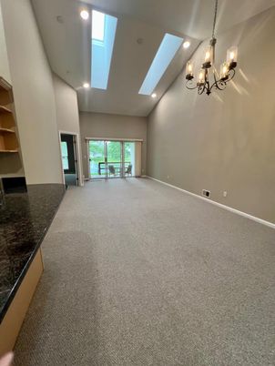 Chandelier, Empty room, Interior, Recessed Lighting