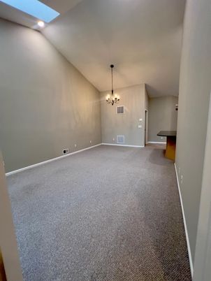 Chandelier, Empty room, Interior