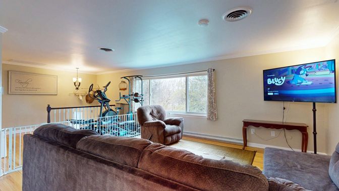 Chandelier, Interior, Living room, Wood Texture Flooring