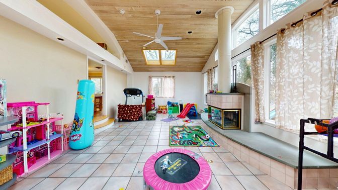 Fireplace, Interior, Wooden Ceilings