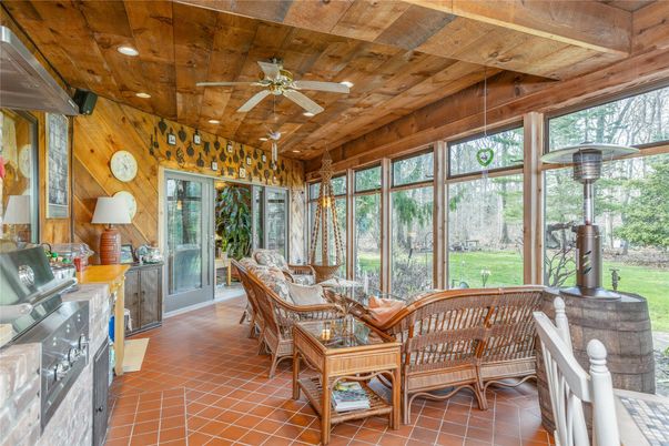 Interior, Recessed Lighting, Sun Room, Wooden Ceilings