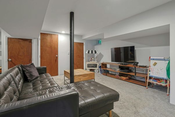 Interior, Living room, Recessed Lighting
