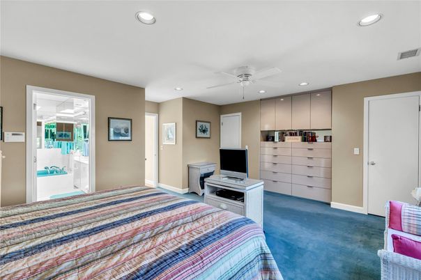Bedroom, Interior, Recessed Lighting
