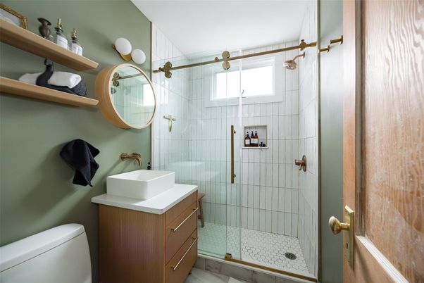 Bathroom, Glass Shower, Interior