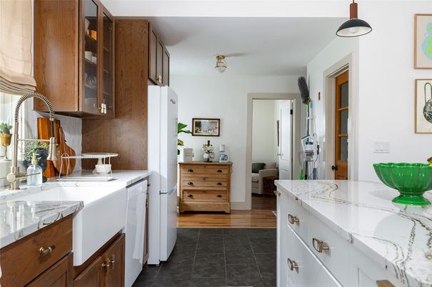 Interior, Kitchen, Wood Texture Flooring