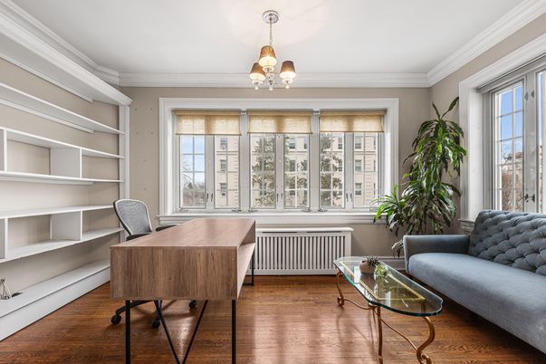 Chandelier, Home Office, Interior, Wood Texture Flooring