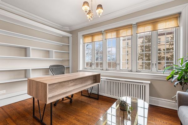 Chandelier, Home Office, Interior, Wood Texture Flooring