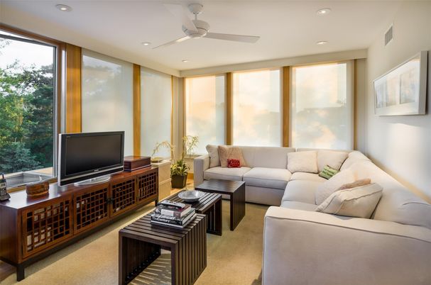 Interior, Living room, Recessed Lighting