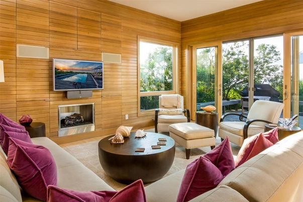Fireplace, Interior, Living room, Wooden Walls