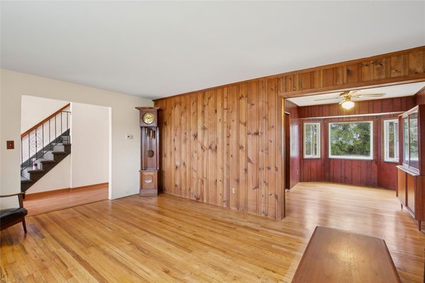 Empty room, Interior, Wood Texture Flooring, Wooden Walls