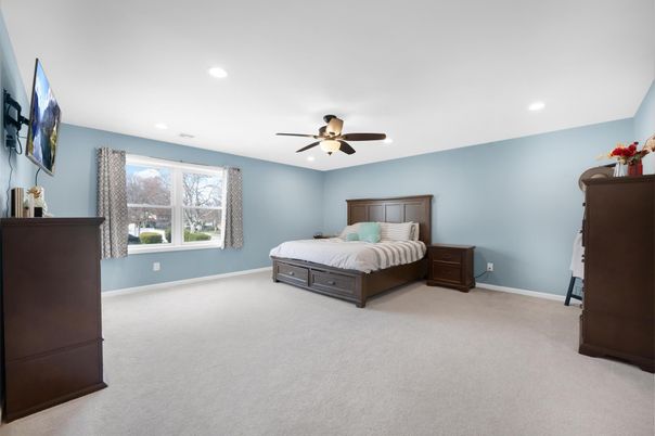 Bedroom, Interior, Recessed Lighting