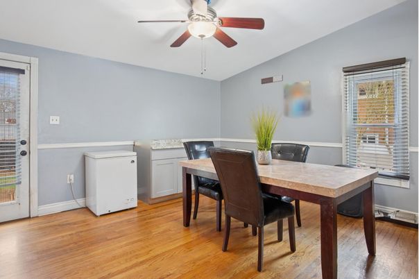 Dining room, Interior, Wood Texture Flooring