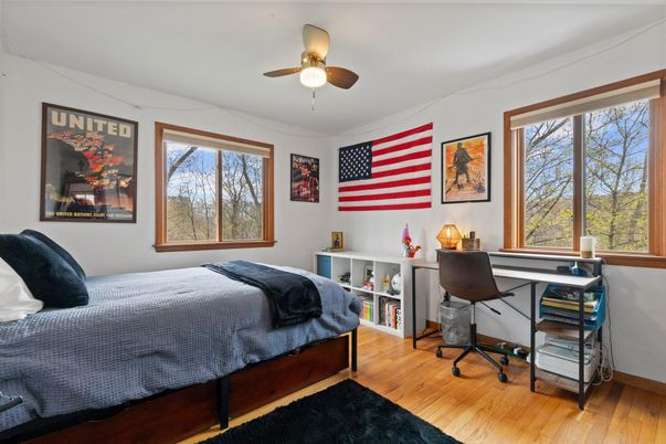 Bedroom, Home Office, Interior, Wood Texture Flooring