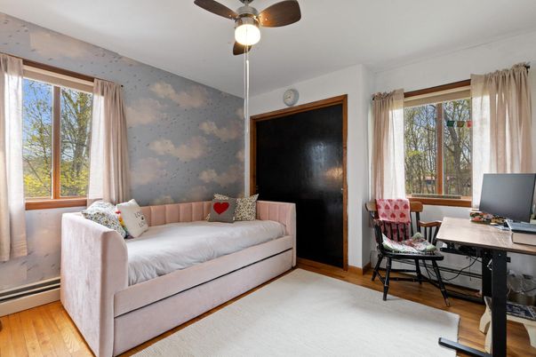 Bedroom, Home Office, Interior, Wood Texture Flooring