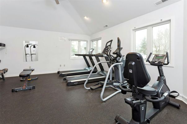 Fitness Equipment, Gym, Interior, Recessed Lighting