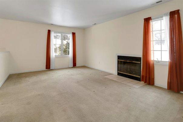 Empty room, Fireplace, Interior
