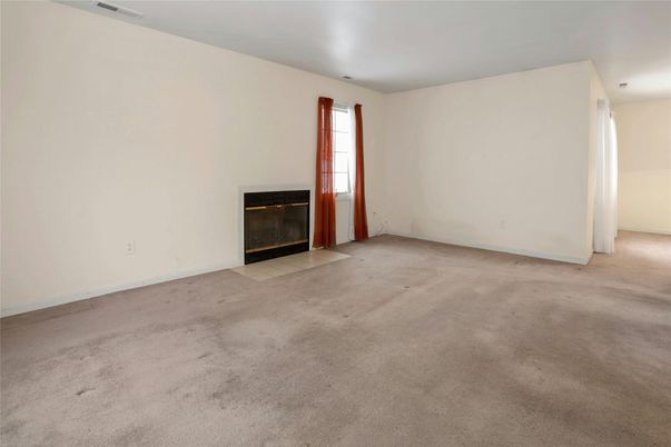 Empty room, Fireplace, Interior