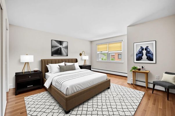 Bedroom, Interior, Wood Texture Flooring