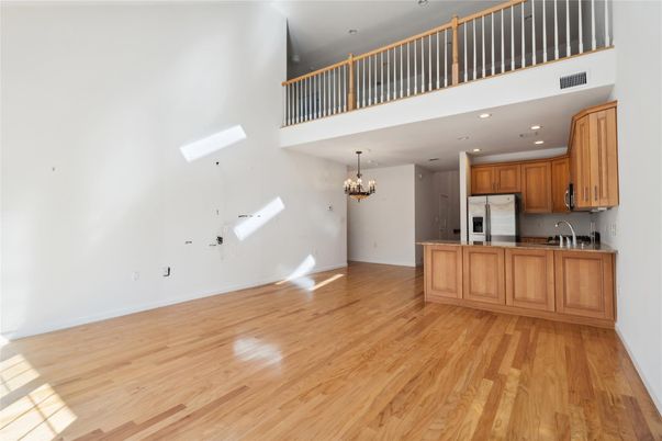 Chandelier, Interior, Kitchen, Recessed Lighting, Wood Texture Flooring