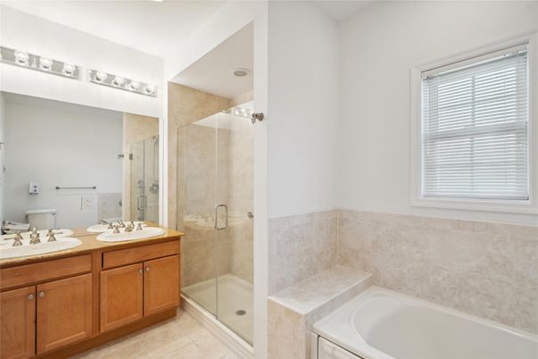 Bathroom, Dual Sink Vanities, Glass Shower, Interior