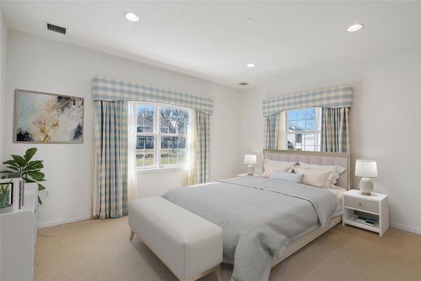 Bedroom, Interior, Recessed Lighting