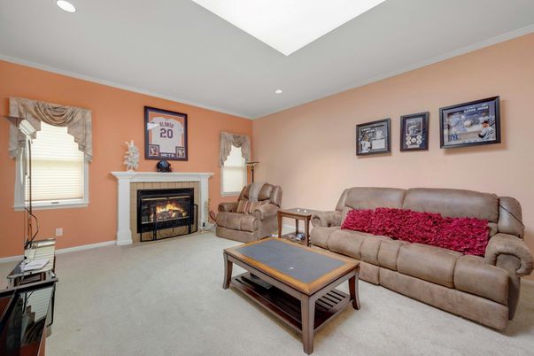 Fireplace, Interior, Living room, Recessed Lighting