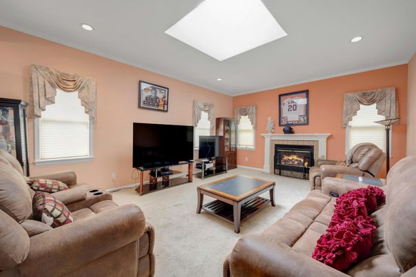 Fireplace, Interior, Living room, Recessed Lighting