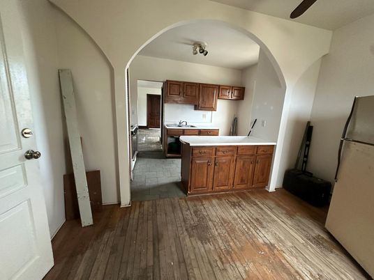 Interior, Kitchen, Wood Texture Flooring