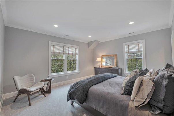 Bedroom, Interior, Recessed Lighting