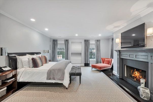 Bedroom, Fireplace, Interior, Recessed Lighting