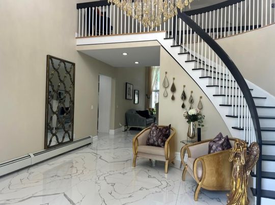 Interior, Marble, Recessed Lighting
