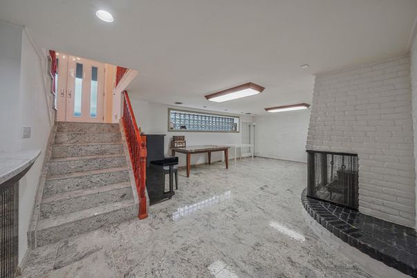 Interior, Recessed Lighting, Stone Walls