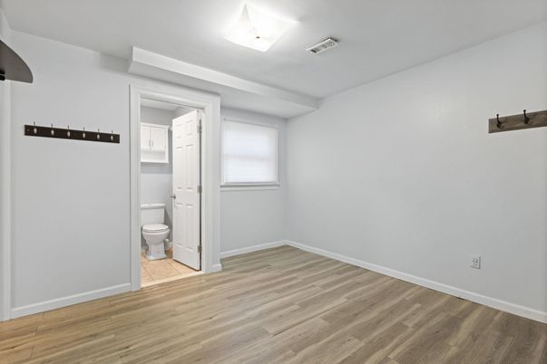 Bathroom, Empty room, Interior, Wood Texture Flooring